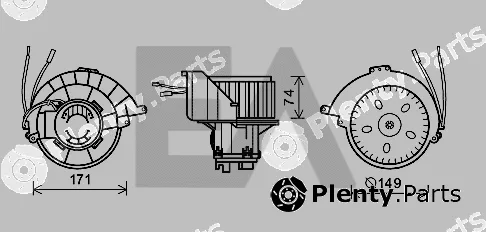Eaclima 42A54010 — Electric Motor, interior blower