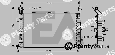 Eaclima 31R54215 — Radiator, engine cooling