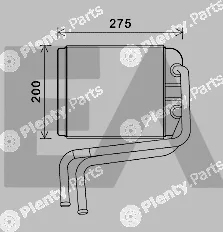 Eaclima 45C77013 — Heat Exchanger, interior heating