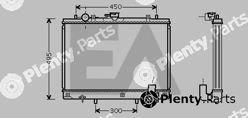 Eaclima 31R51076 — Radiator, engine cooling