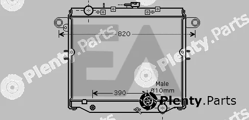 Eaclima 31R71202 — Radiator, engine cooling