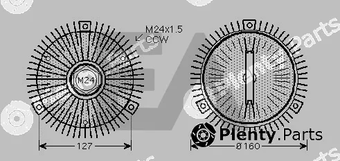 Eaclima 35C07D03 — Fan Wheel, engine cooling