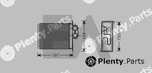 Eaclima 45C50022 — Heat Exchanger, interior heating
