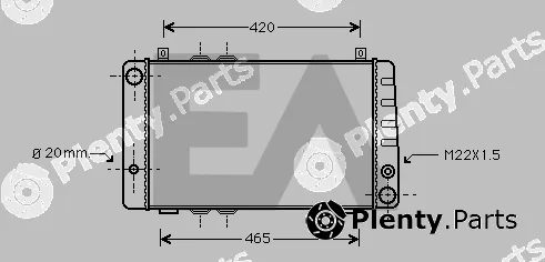 Eaclima 31R61002 — Radiator, engine cooling