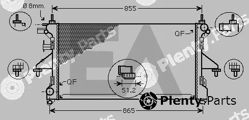 Eaclima 31R55120 — Radiator, engine cooling