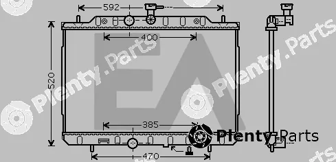 Eaclima 31R18112 — Radiator, engine cooling