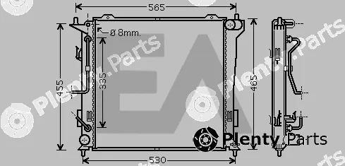 Eaclima 31R28060 — Radiator, engine cooling