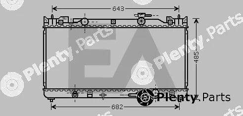 Eaclima 31R71134 — Radiator, engine cooling