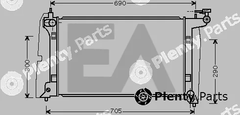 Eaclima 31R71148 — Radiator, engine cooling