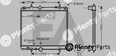 Eaclima 31R55114 — Radiator, engine cooling