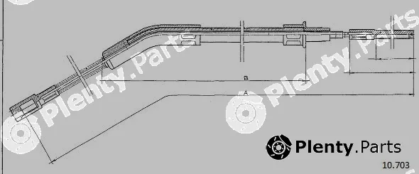 Cabor 10.703 — Cable Pull, parking brake