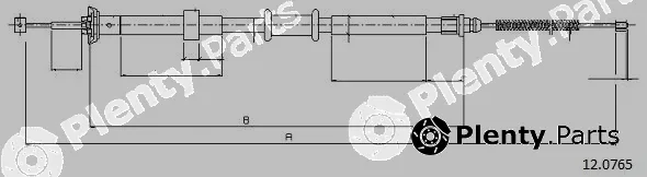 Cabor 12.0765 — Cable Pull, parking brake