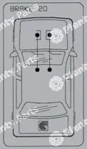 Cabor 10.456 — Cable Pull, parking brake