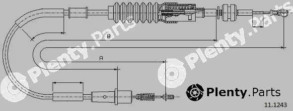 Cabor 11.1243 — Accelerator Cable