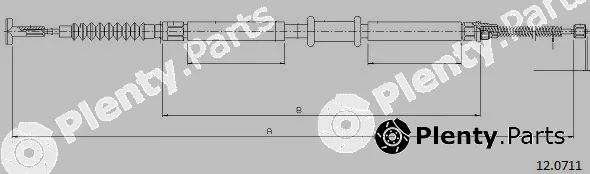 Cabor 12.0711 — Cable Pull, parking brake