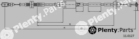 Cabor 11.0127 — Accelerator Cable