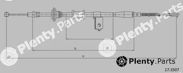Cabor 17.3507 — Cable Pull, parking brake