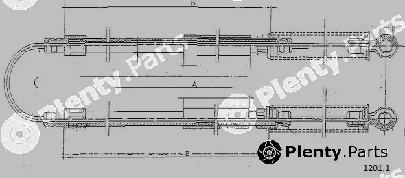 Cabor 1201.1 — Cable Pull, parking brake