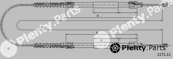 Cabor 1171.11 — Cable Pull, parking brake
