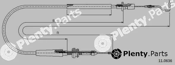 Cabor 11.0636 — Accelerator Cable