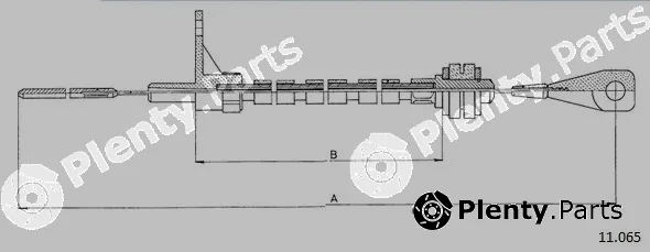 Cabor 11.065 — Accelerator Cable