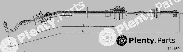 Cabor 11.169 — Accelerator Cable