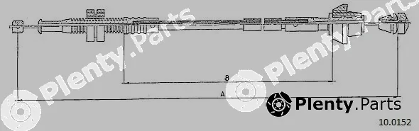 Cabor 10.0152 — Accelerator Cable