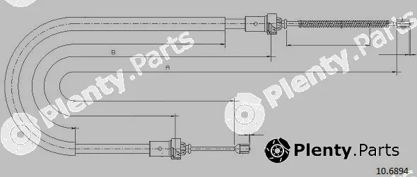 Cabor 10.6894 — Cable Pull, parking brake