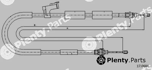 Cabor 17.0684 — Cable Pull, parking brake
