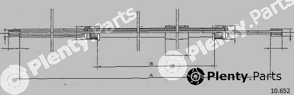 Cabor 10.652 — Cable Pull, parking brake