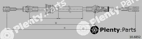 Cabor 10.6852 — Cable Pull, parking brake