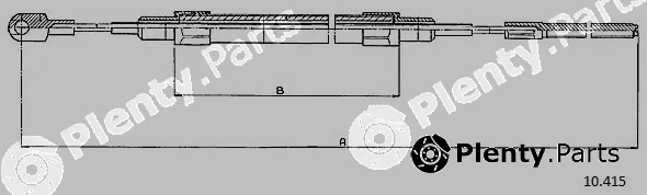 Cabor 10.415 — Cable Pull, parking brake