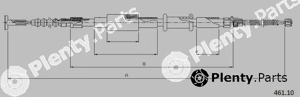 Cabor 461.10 — Cable Pull, parking brake