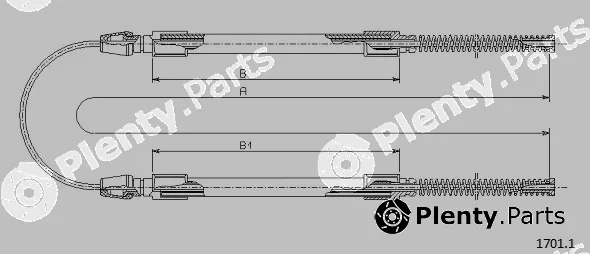 Cabor 1701.1 — Cable Pull, parking brake
