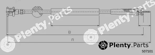 Cabor S07101 — Speedometer Cable