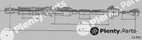 Cabor 11.921 — Accelerator Cable