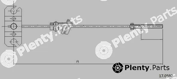 Cabor 17.0592 — Cable Pull, parking brake