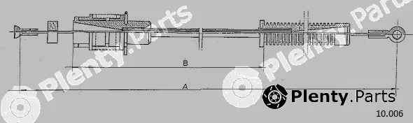 Cabor 10.006 — Accelerator Cable