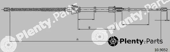 Cabor 10.9052 — Cable Pull, parking brake