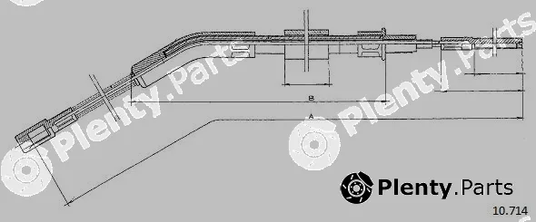 Cabor 10.714 — Cable Pull, parking brake