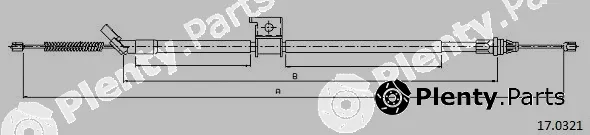 Cabor 17.0321 — Cable Pull, parking brake