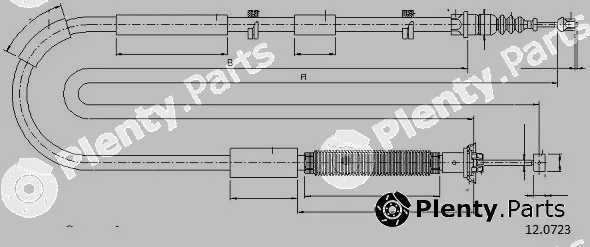 Cabor 12.0723 — Cable Pull, parking brake