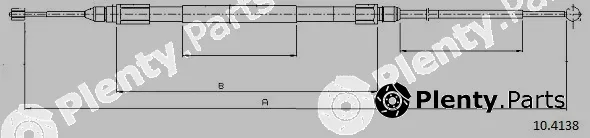 Cabor 10.4138 — Cable Pull, parking brake