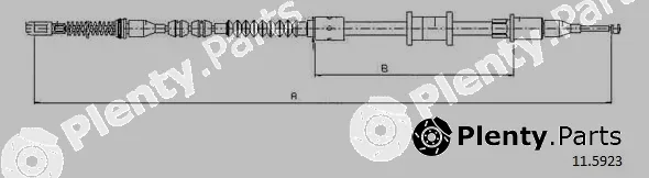 Cabor 11.5923 — Cable Pull, parking brake