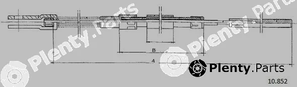 Cabor 10.852 — Cable Pull, parking brake