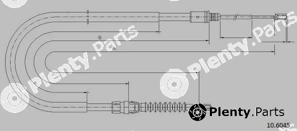 Cabor 10.6045 — Cable Pull, parking brake
