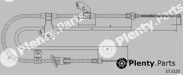 Cabor 17.2123 — Cable Pull, parking brake