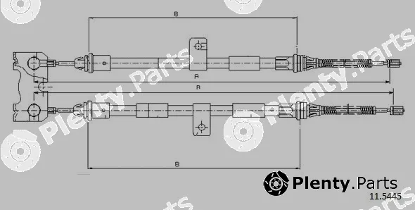 Cabor 11.5445 — Cable Pull, parking brake