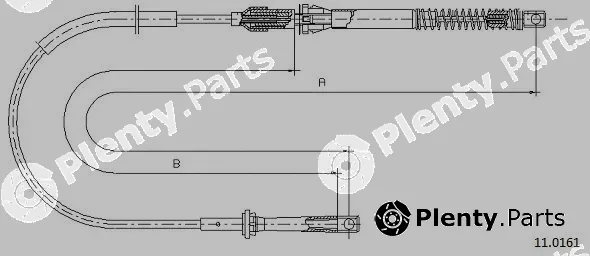 Cabor 11.0161 — Accelerator Cable