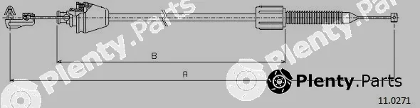 Cabor 11.0271 — Accelerator Cable